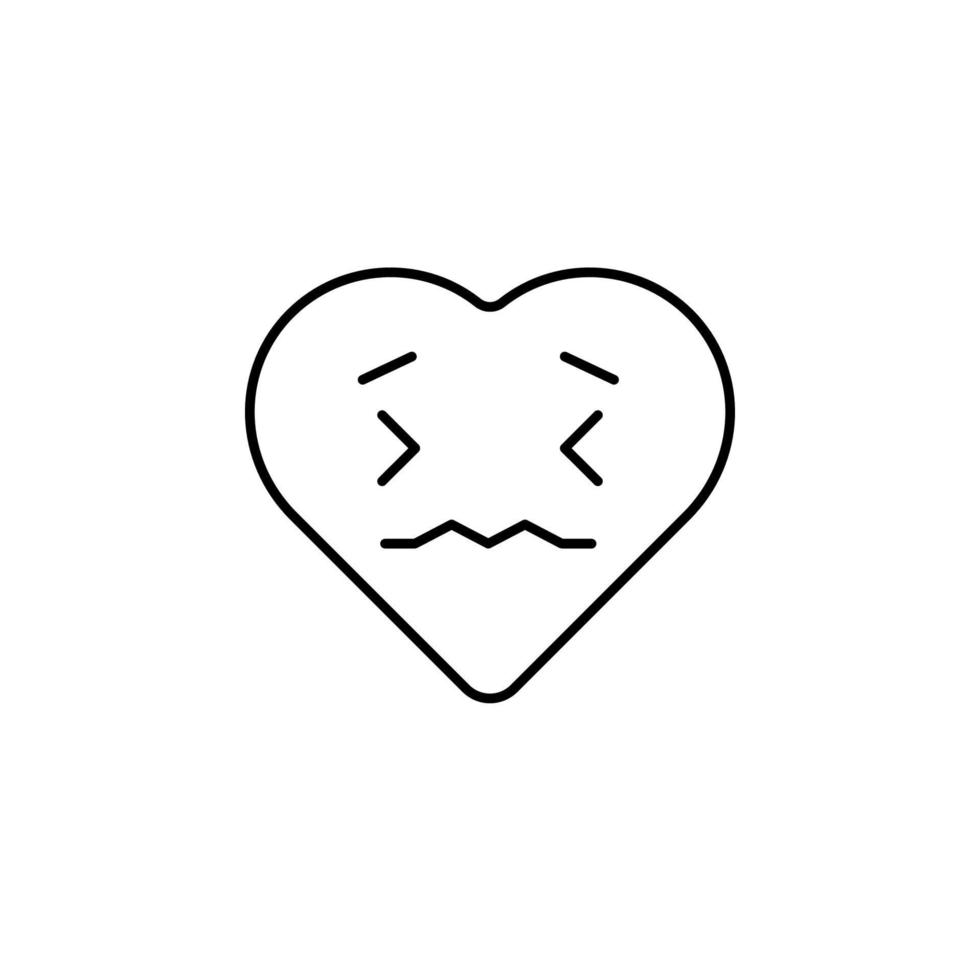 disgusted emoji vector icon illustration
