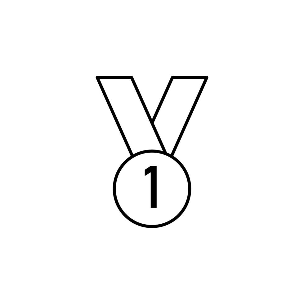 medalla vector icono ilustración