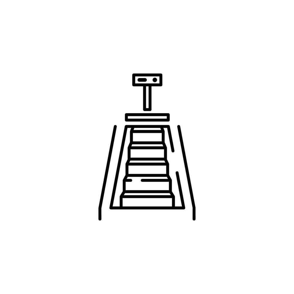 escalera vector icono ilustración