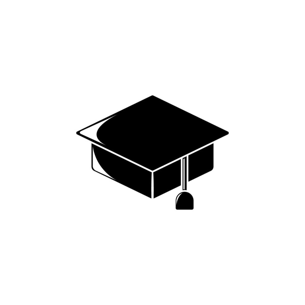graduate's cap vector icon illustration