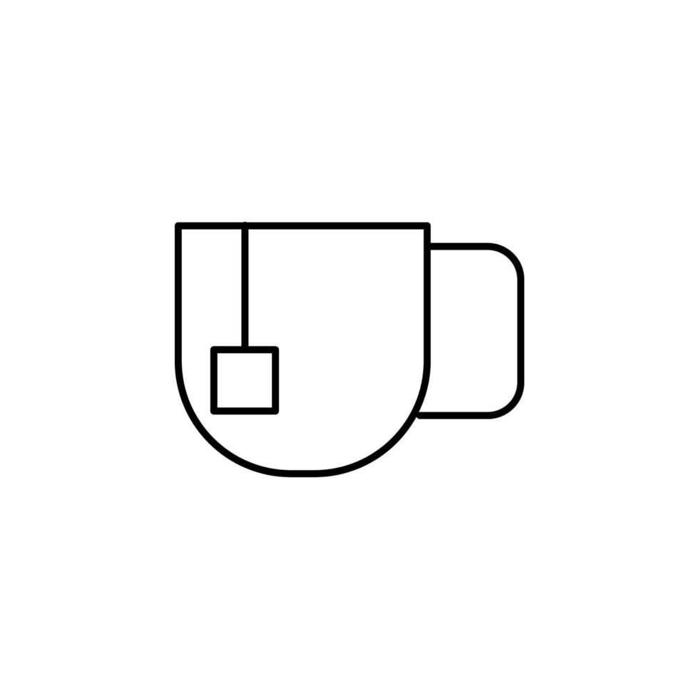beber, té vector icono ilustración