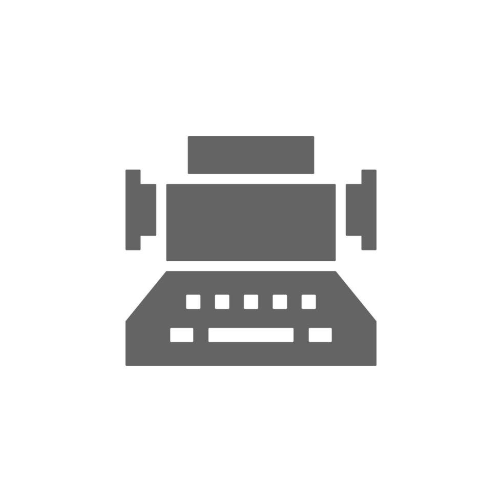 Typewriter, copywriting vector icon illustration