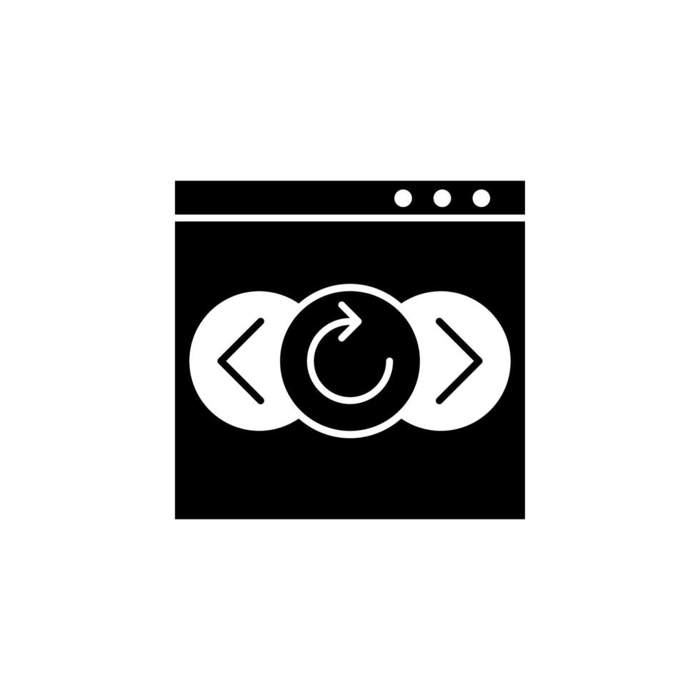 Web development, navigation vector icon illustration