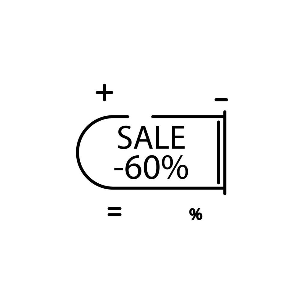 sticker tag 60 vector icon illustration