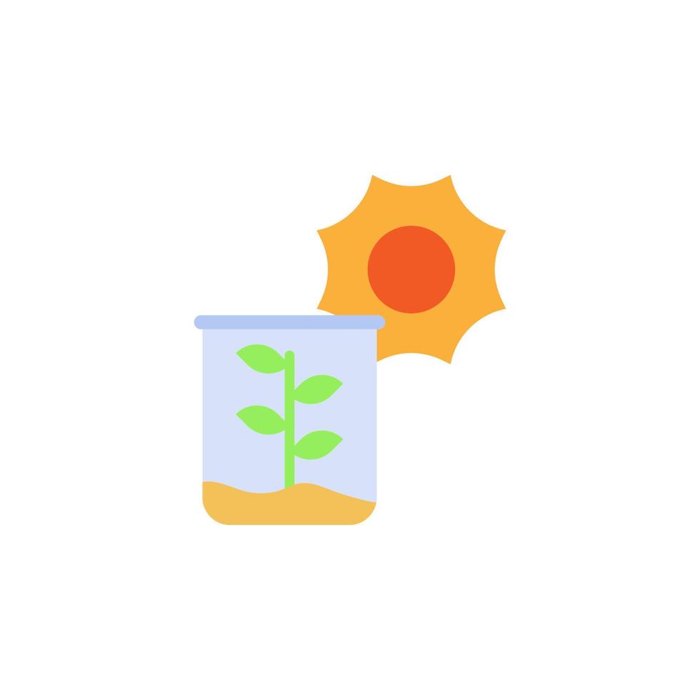 Chemistry, beaker color vector icon illustration