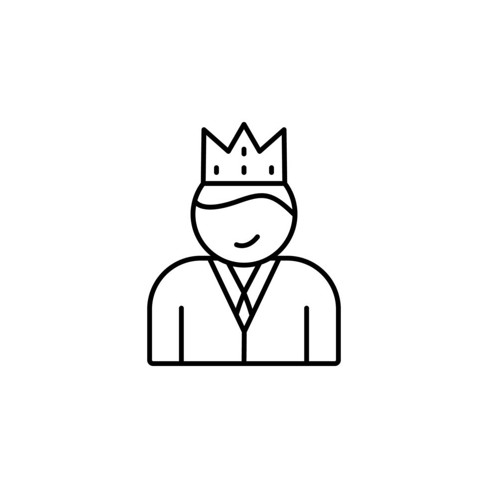 King work vector icon illustration