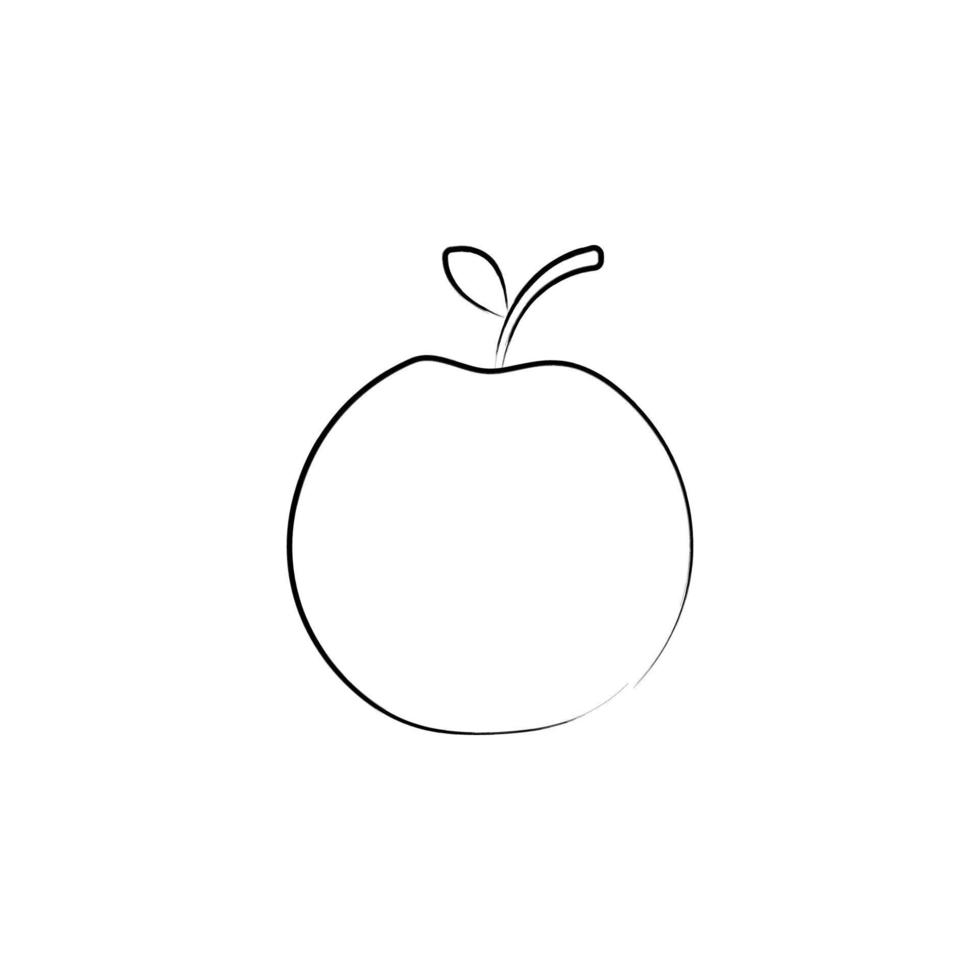 an Apple vector icon illustration