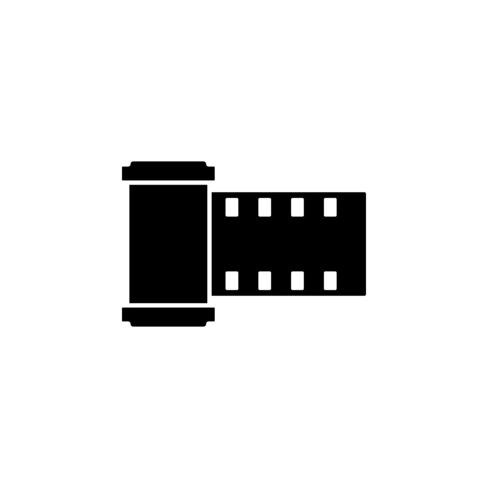 camera roll vector icon illustration