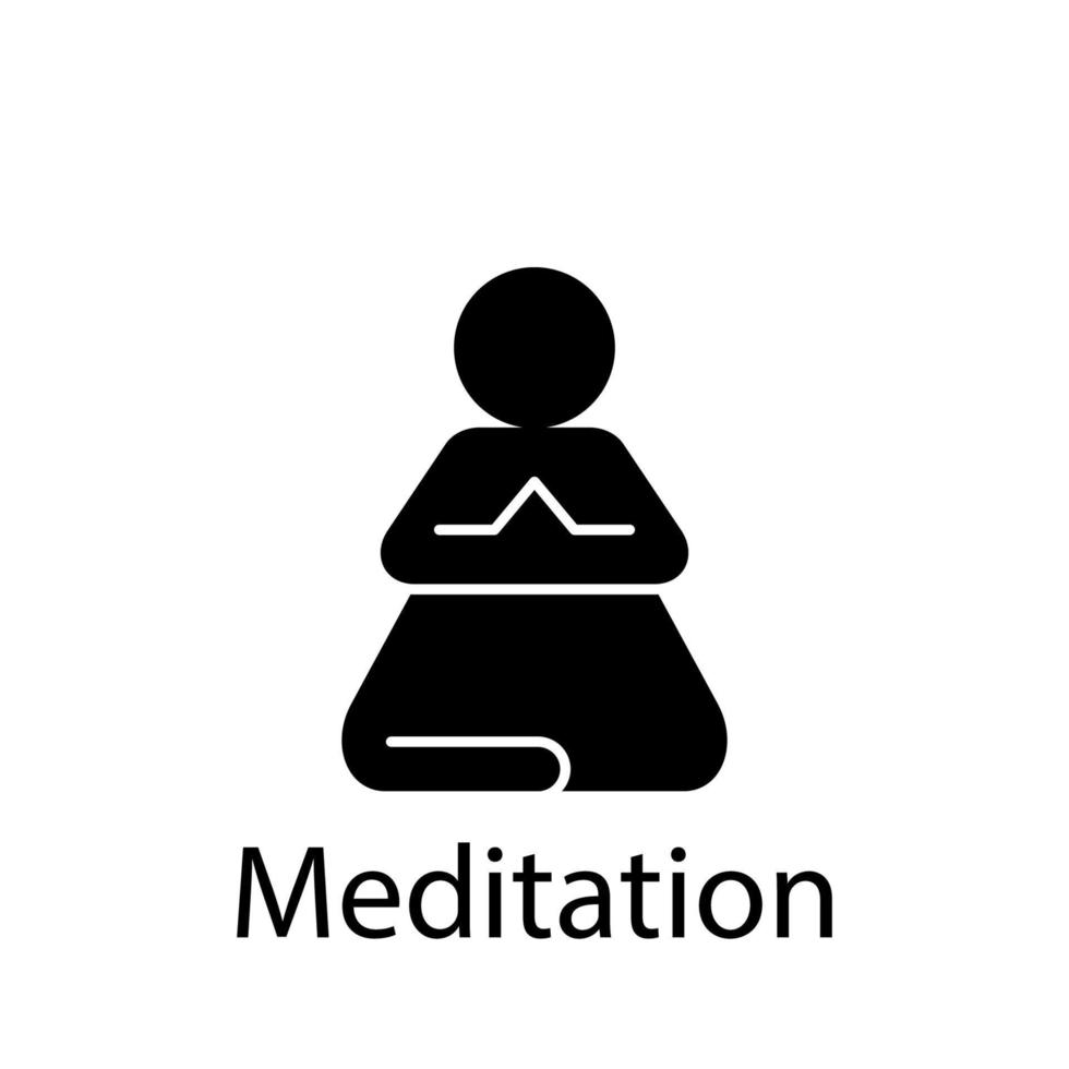 fast, meditation, training, yoga vector icon illustration