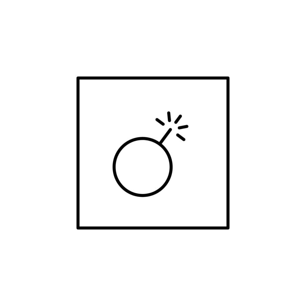 danger, explosive vector icon illustration