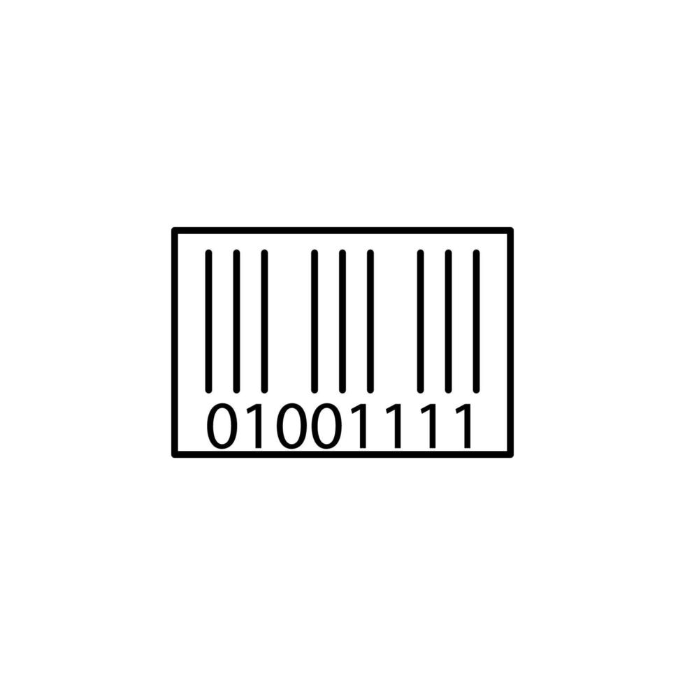 bar code vector icon illustration