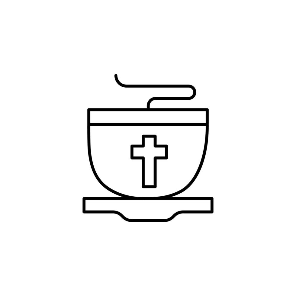 taza, Pascua de Resurrección, caliente, té vector icono ilustración
