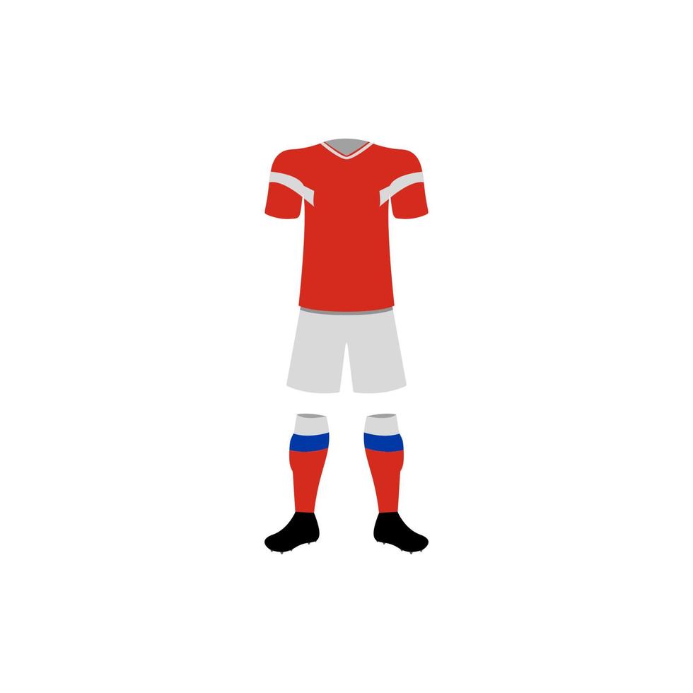 Rusia nacional fútbol americano formar vector icono ilustración