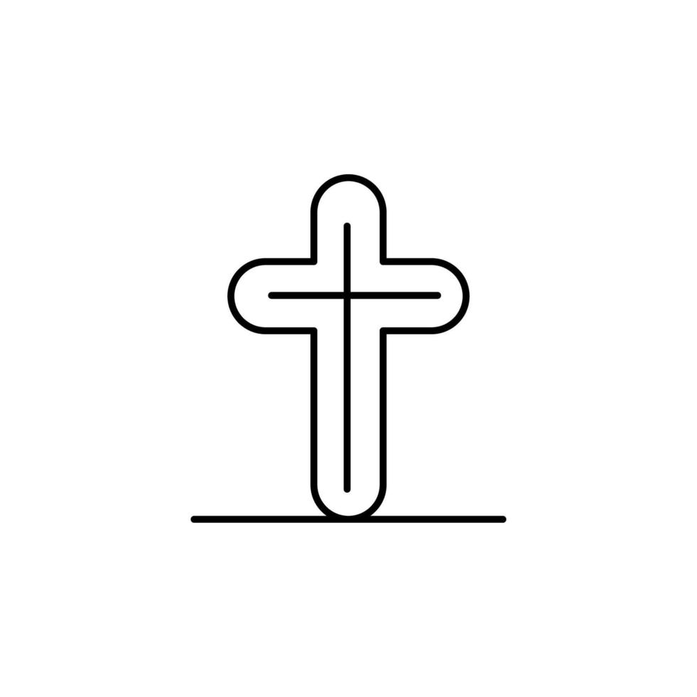 celebration, christian, cross, Easter vector icon illustration