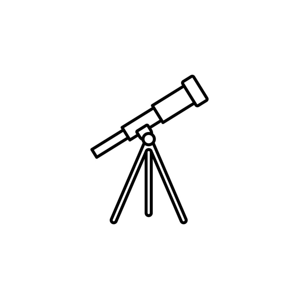 telescope vector icon illustration