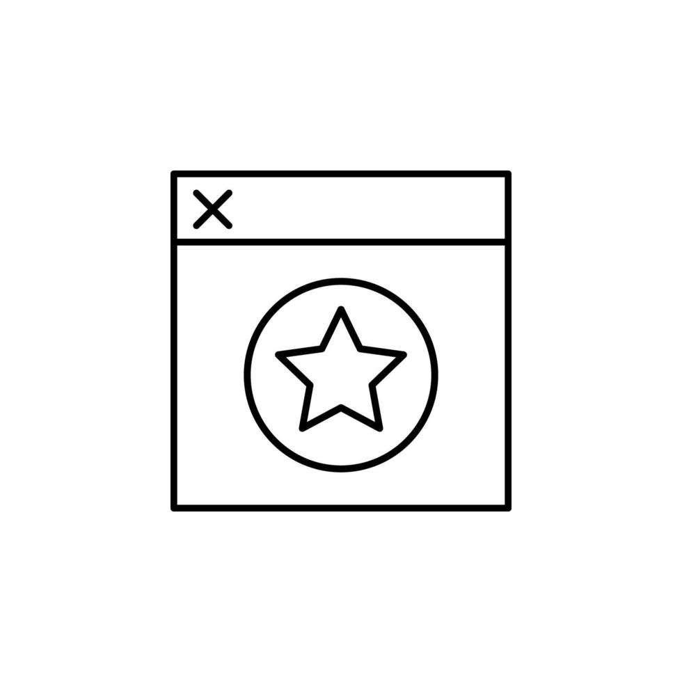 popular arriba, navegador, estrella vector icono ilustración