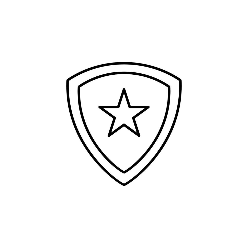 proteger, ganador, estrella vector icono ilustración