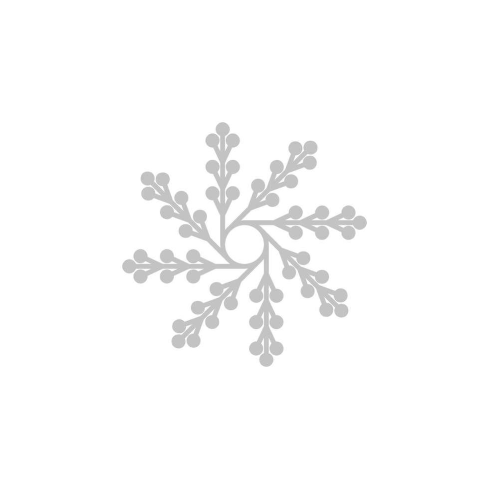 copo de nieve, nieve, invierno vector icono ilustración