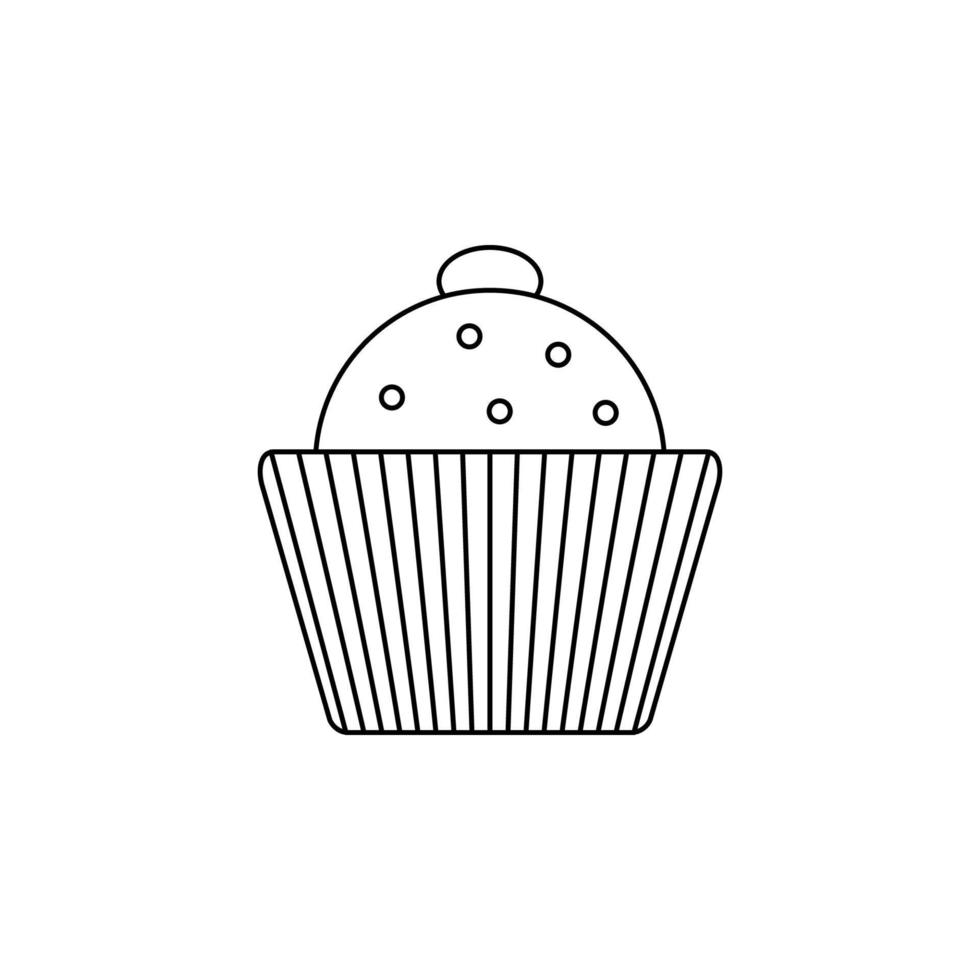 candy wrapper line vector icon illustration
