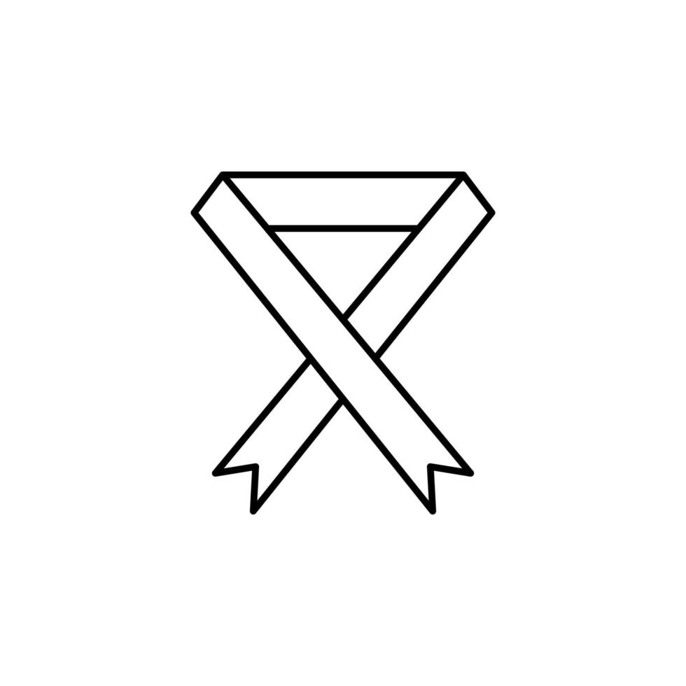 Cancer, cancer ribbon vector icon illustration