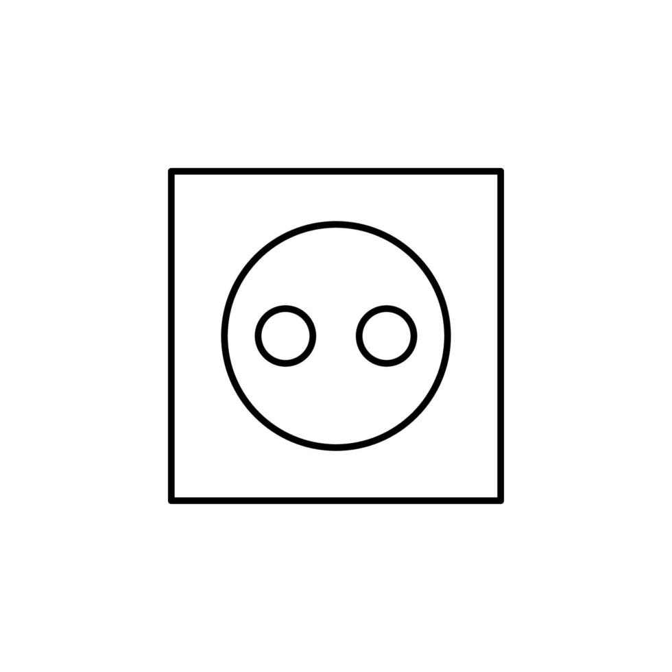 electricity, socket vector icon illustration