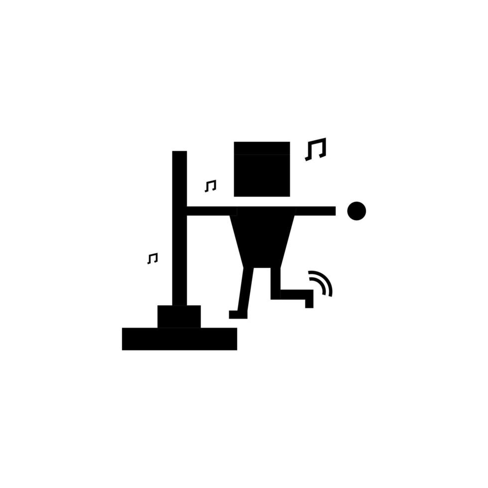 Karaoke, dance, pole vector icon illustration