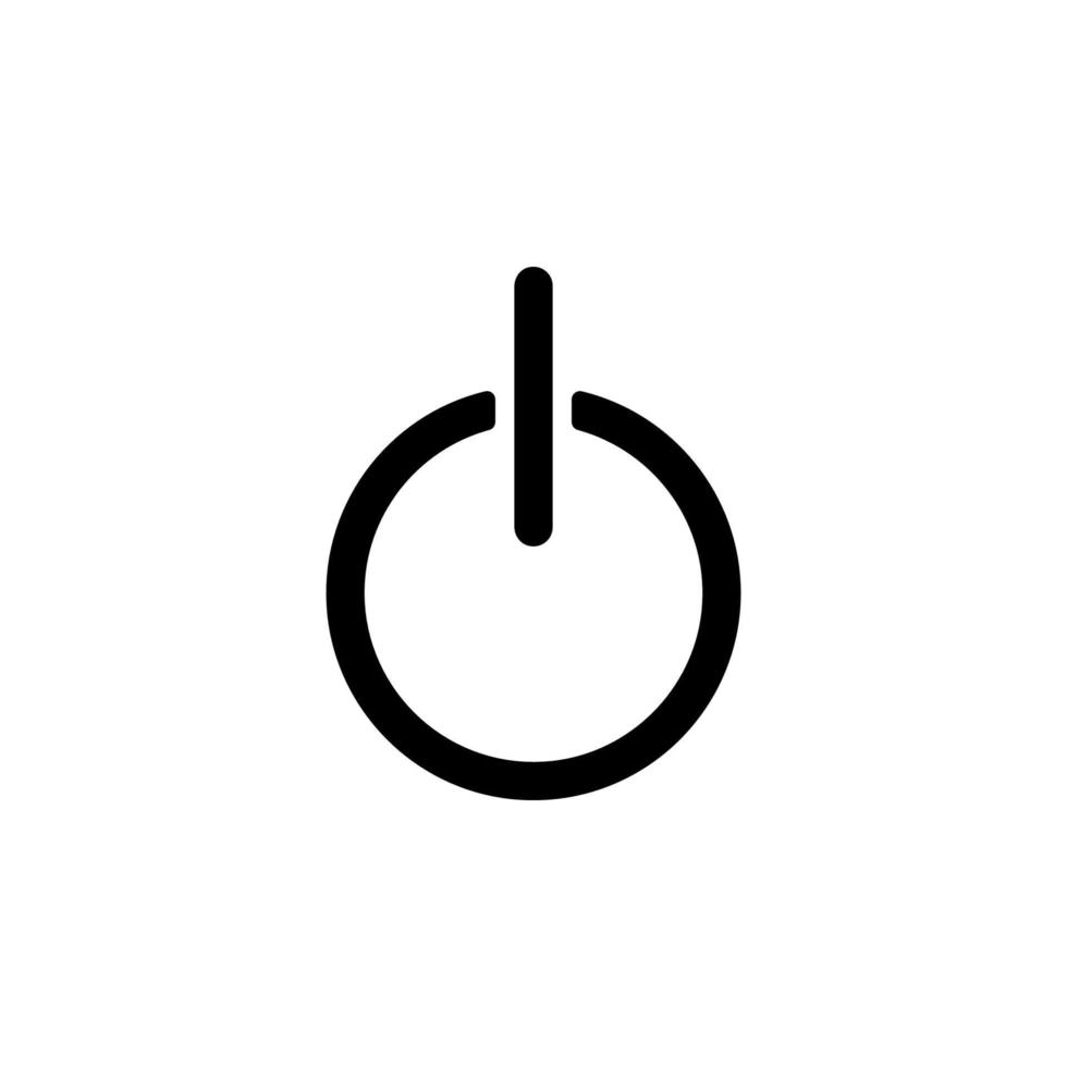 power button vector icon illustration