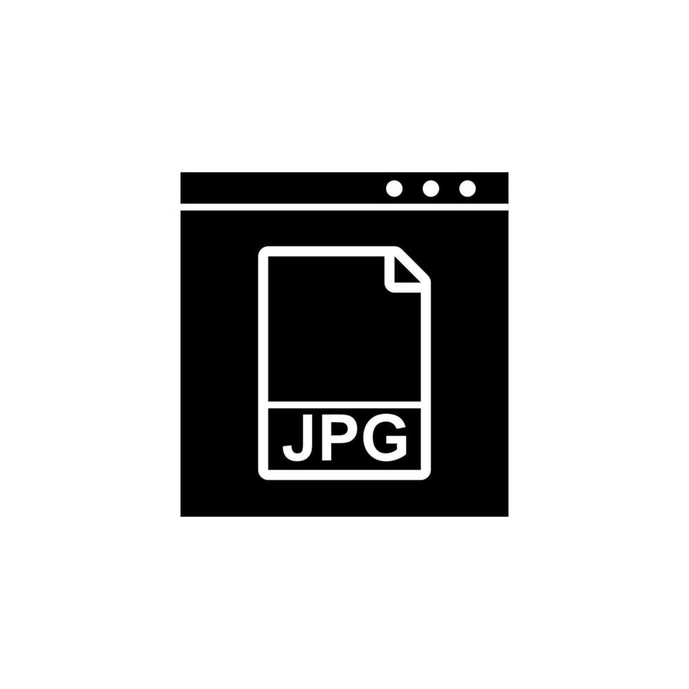 Web development, jpg, file vector icon illustration