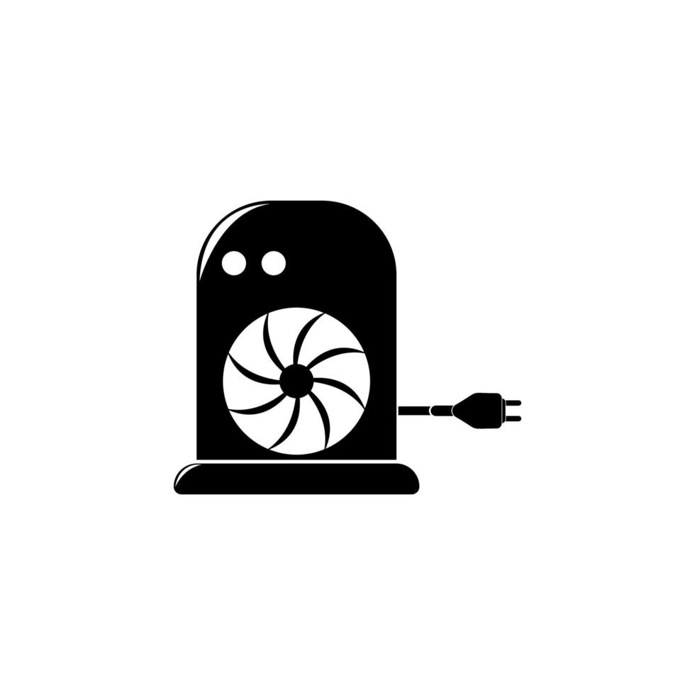calentar ventilador vector icono ilustración