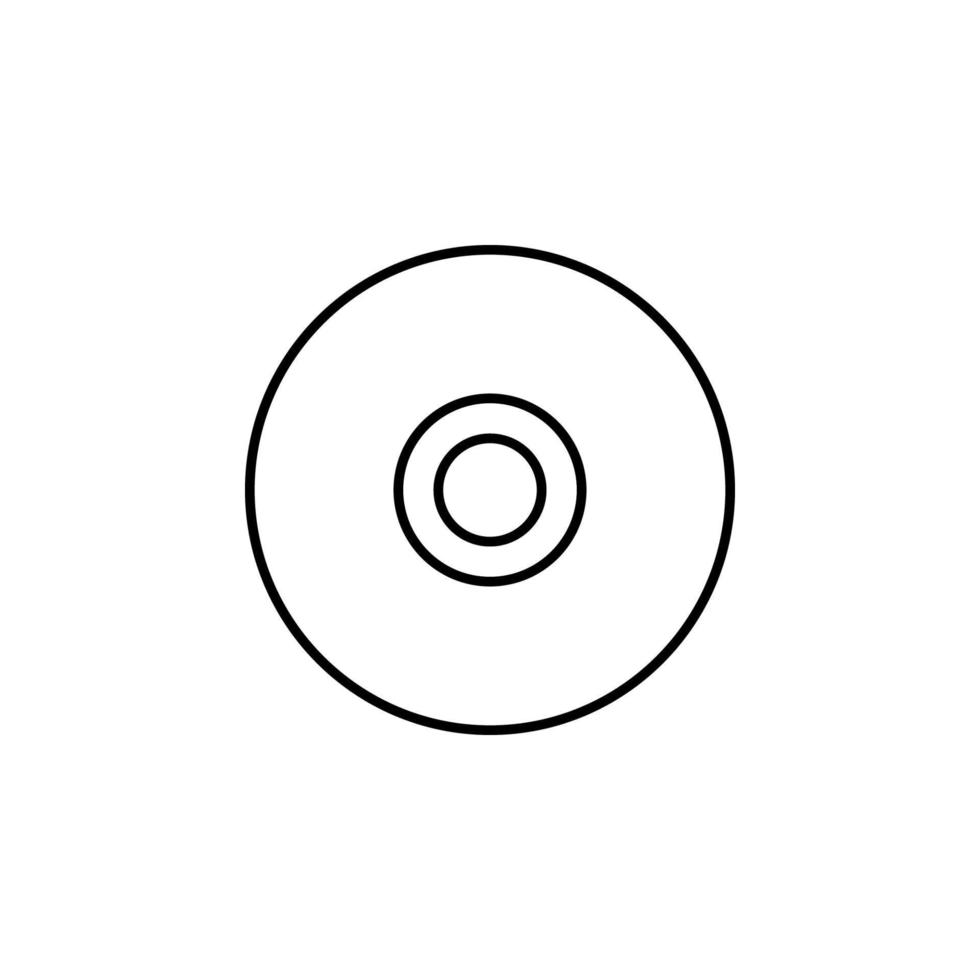 CD disk vector icon illustration