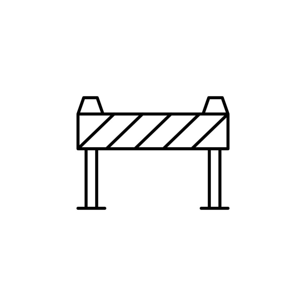 barrier vector icon illustration