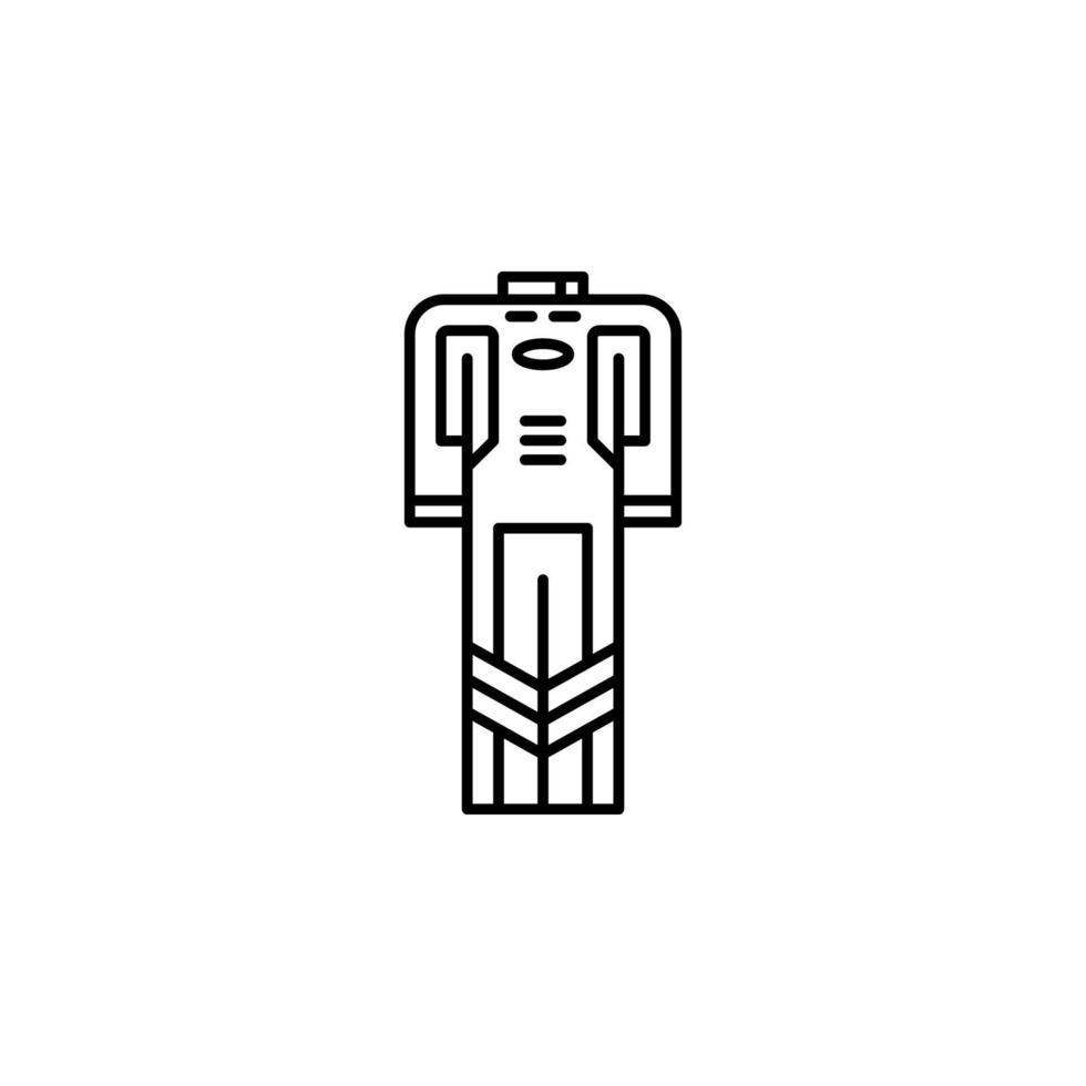 race suit vector icon illustration