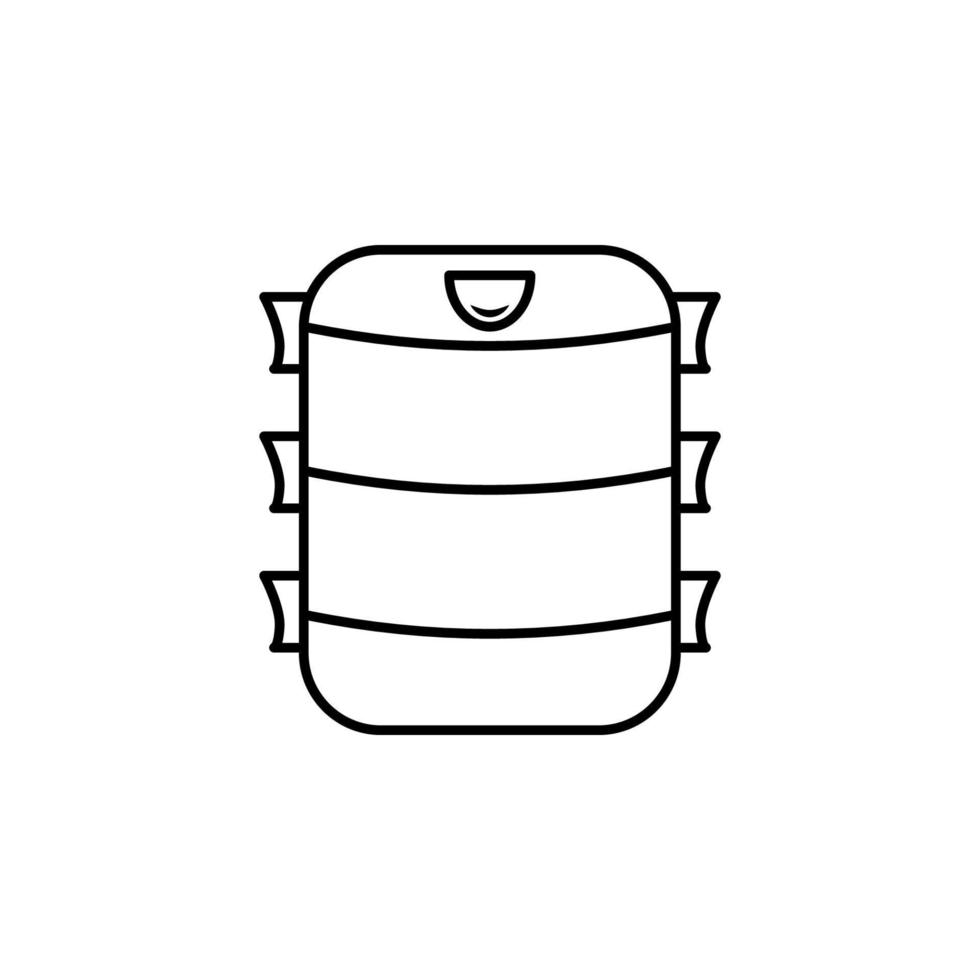 Food storage container, lunch boxes vector icon illustration