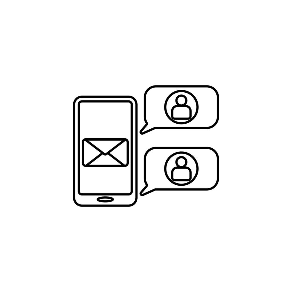 mail from contacts vector icon illustration