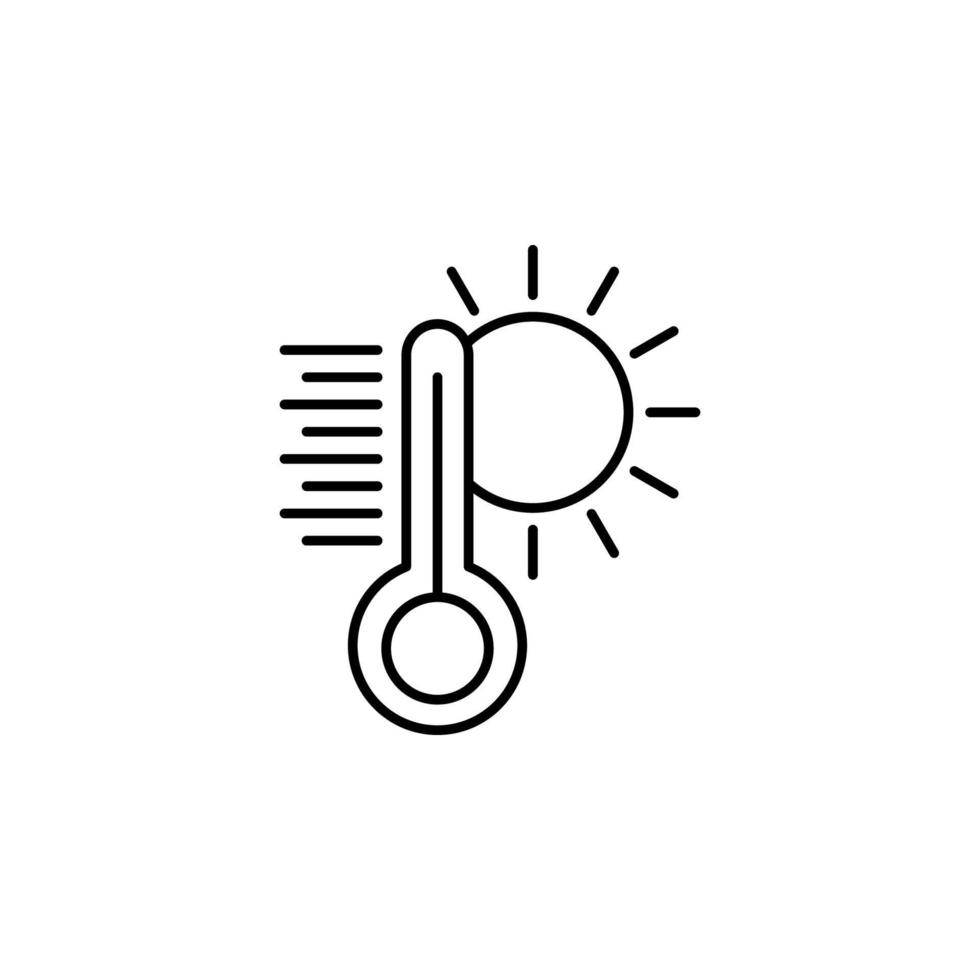 digital thermometer, fever scale vector icon illustration