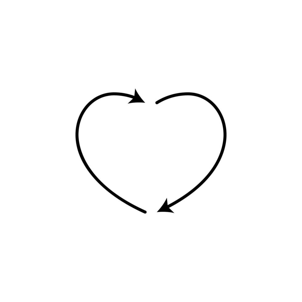 heart flow vector icon illustration