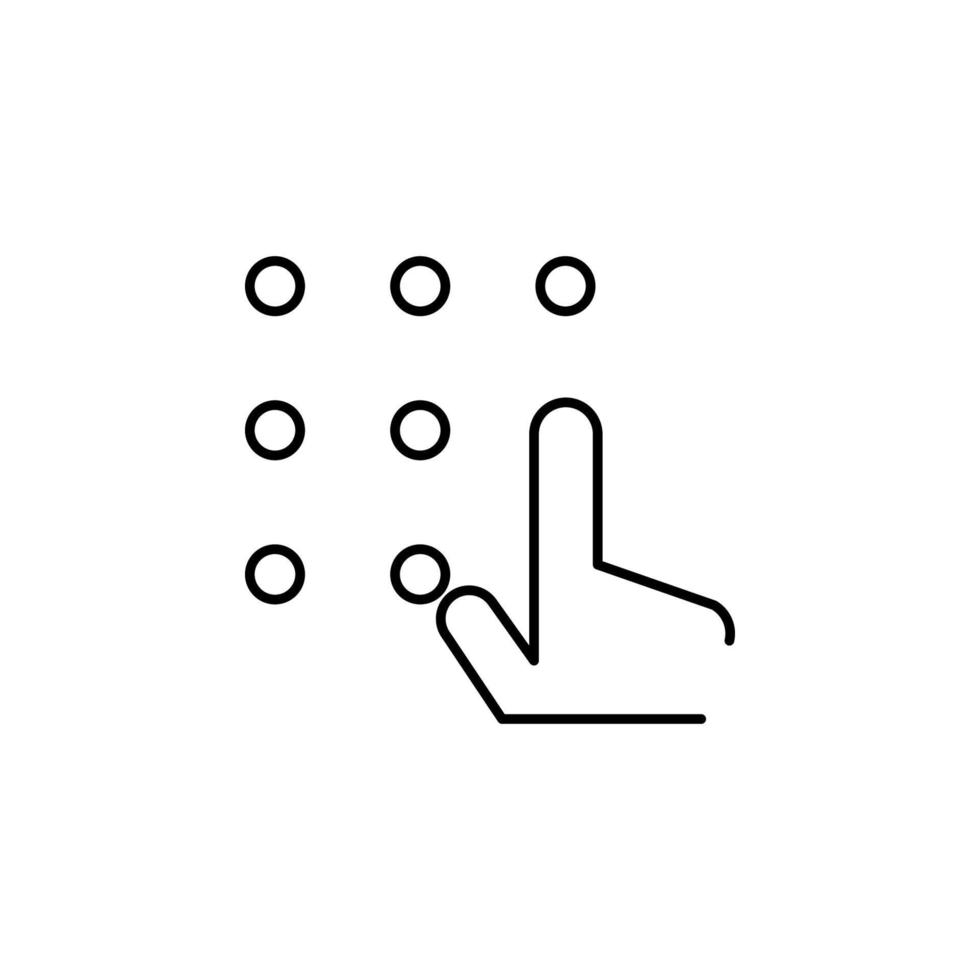 screen lock, pattern vector icon illustration