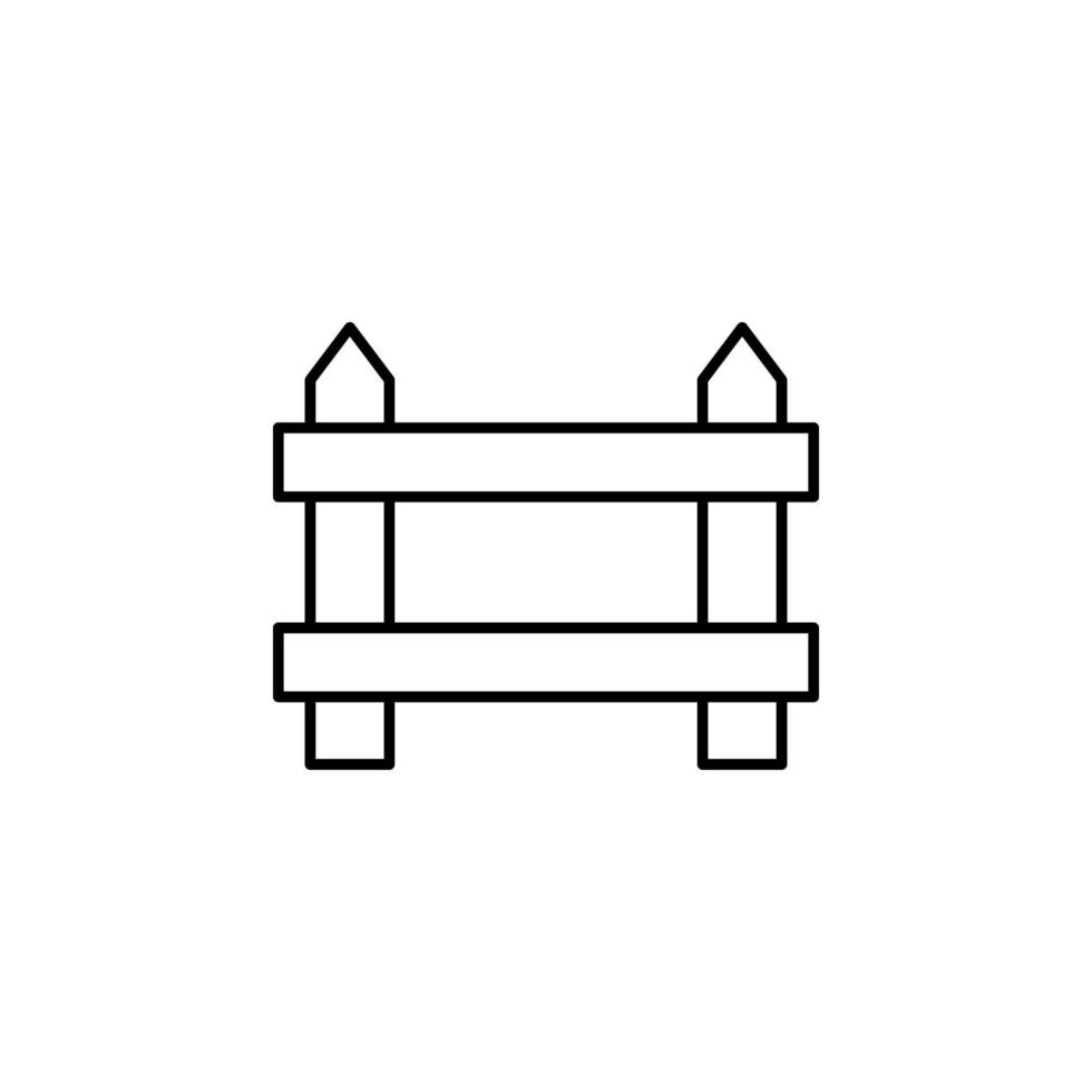 farm fence vector icon illustration