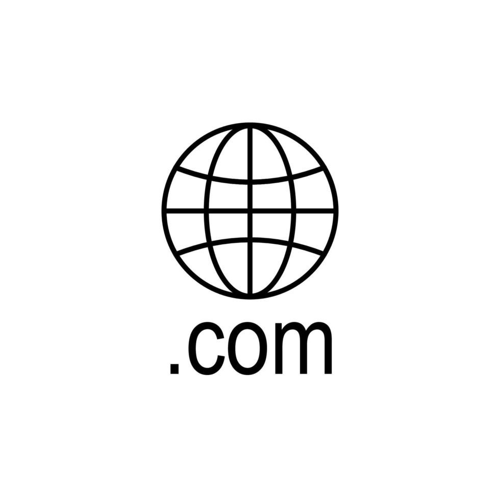 domain com vector icon illustration