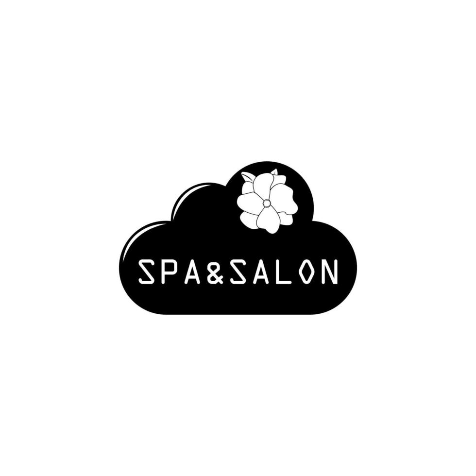 spa salón logo vector icono ilustración