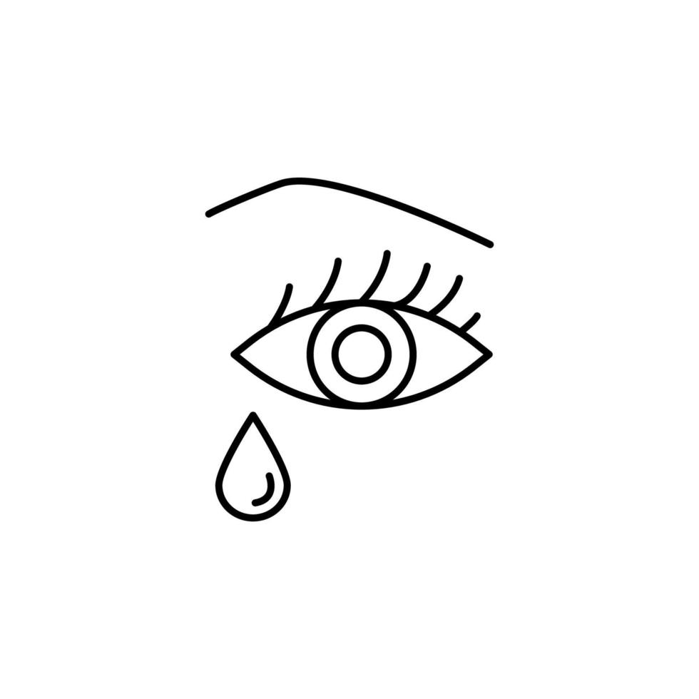 Eye drop vector icon illustration