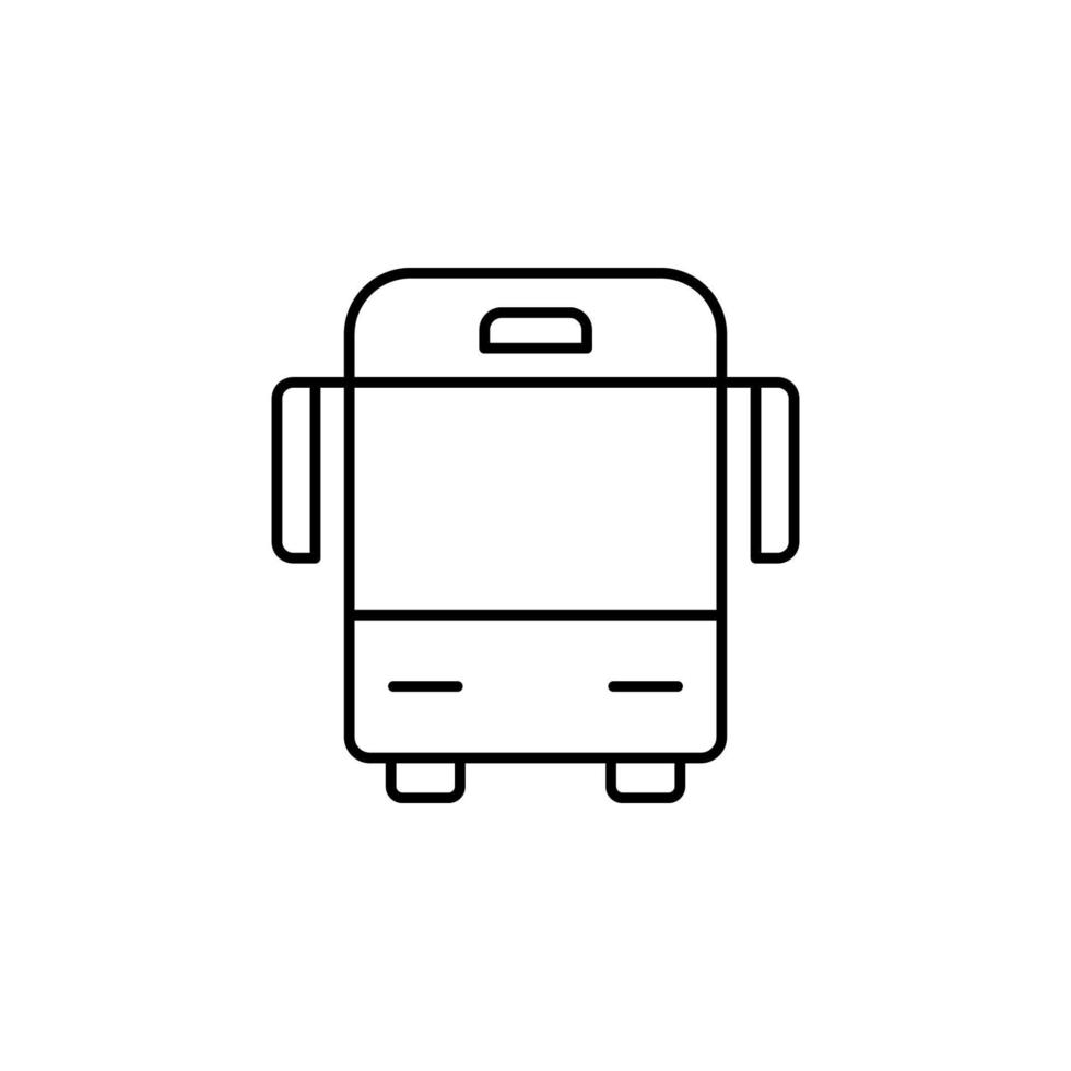 autobús vector icono ilustración