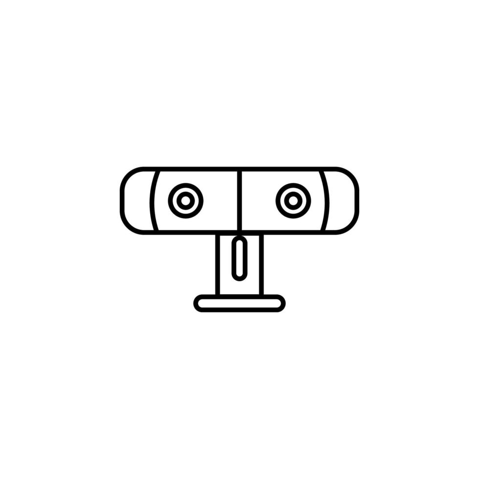 3d game camera vector icon illustration