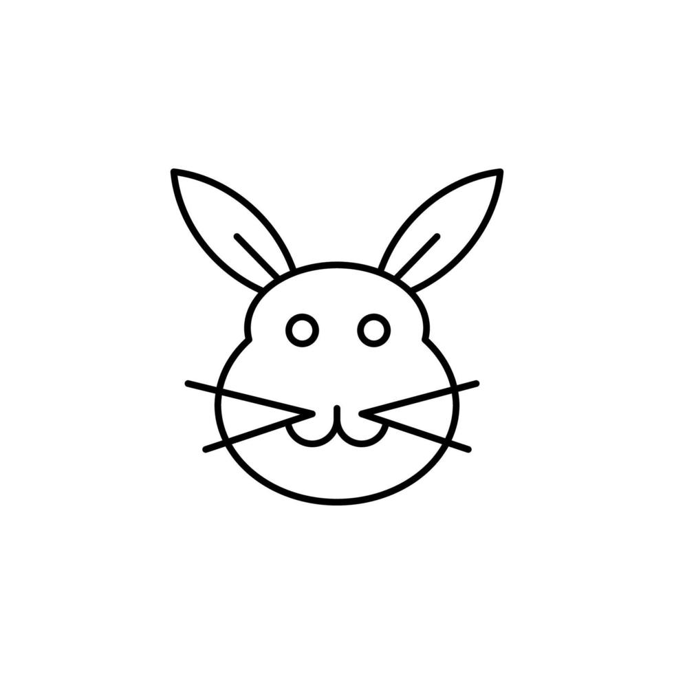 bunny, Easter, rabbit vector icon illustration