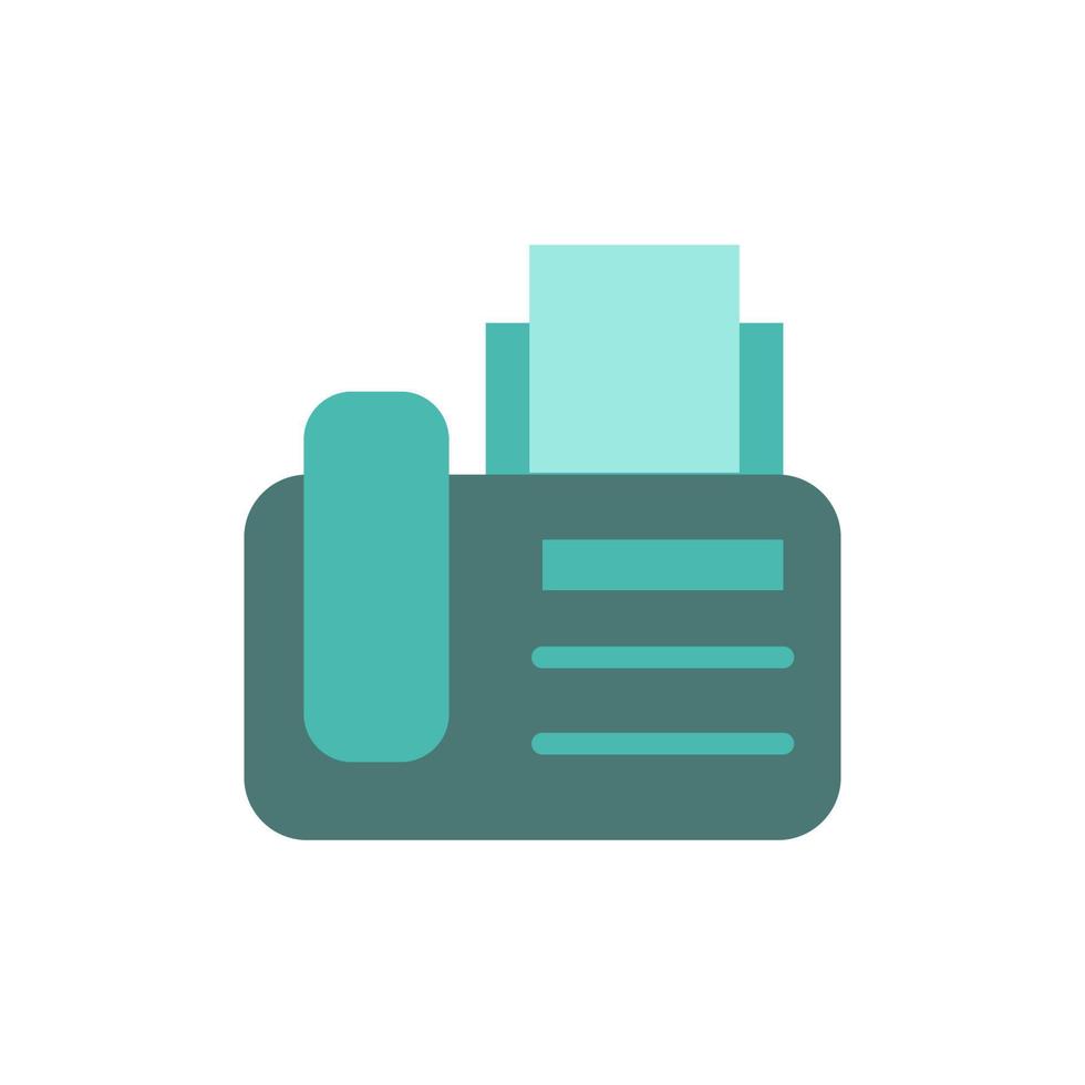 Phone, landline, fax vector icon illustration