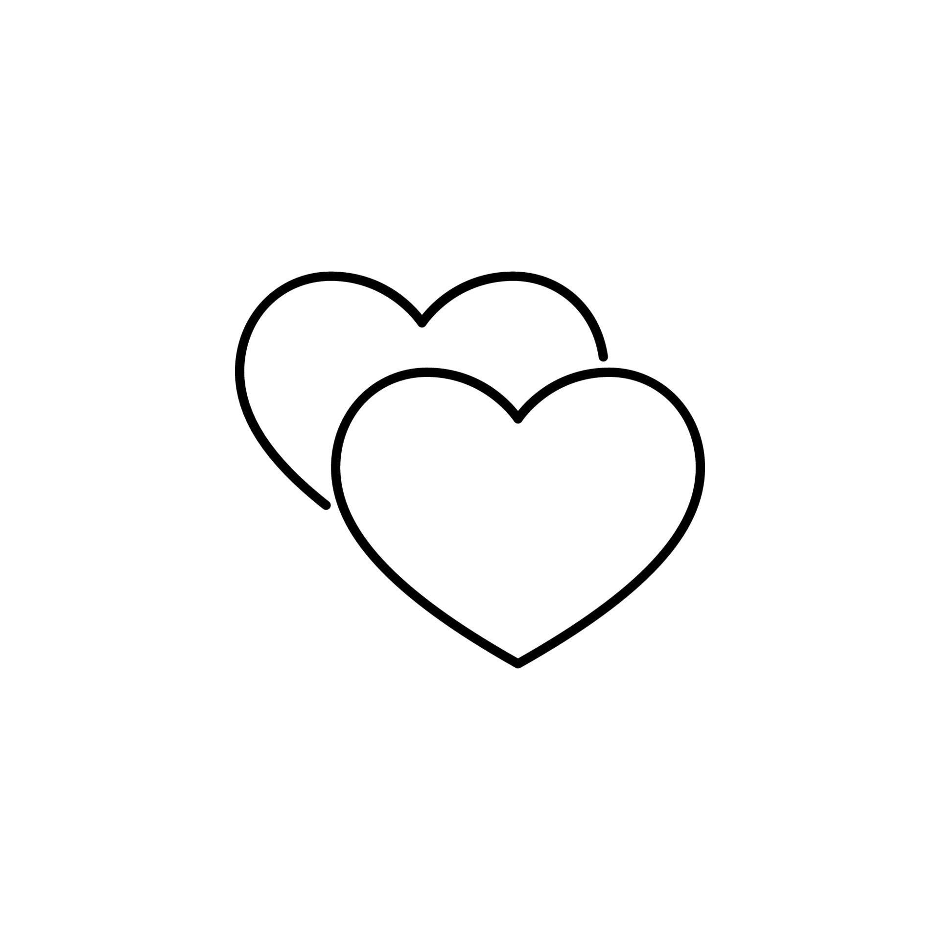 heart couple vector icon illustration 23202235 Vector Art at Vecteezy