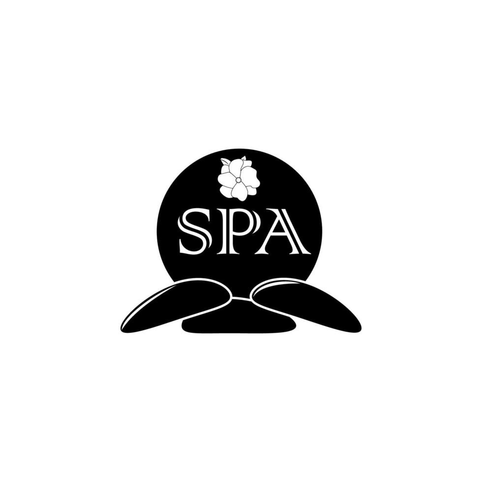 spa salon logo vector icon illustration