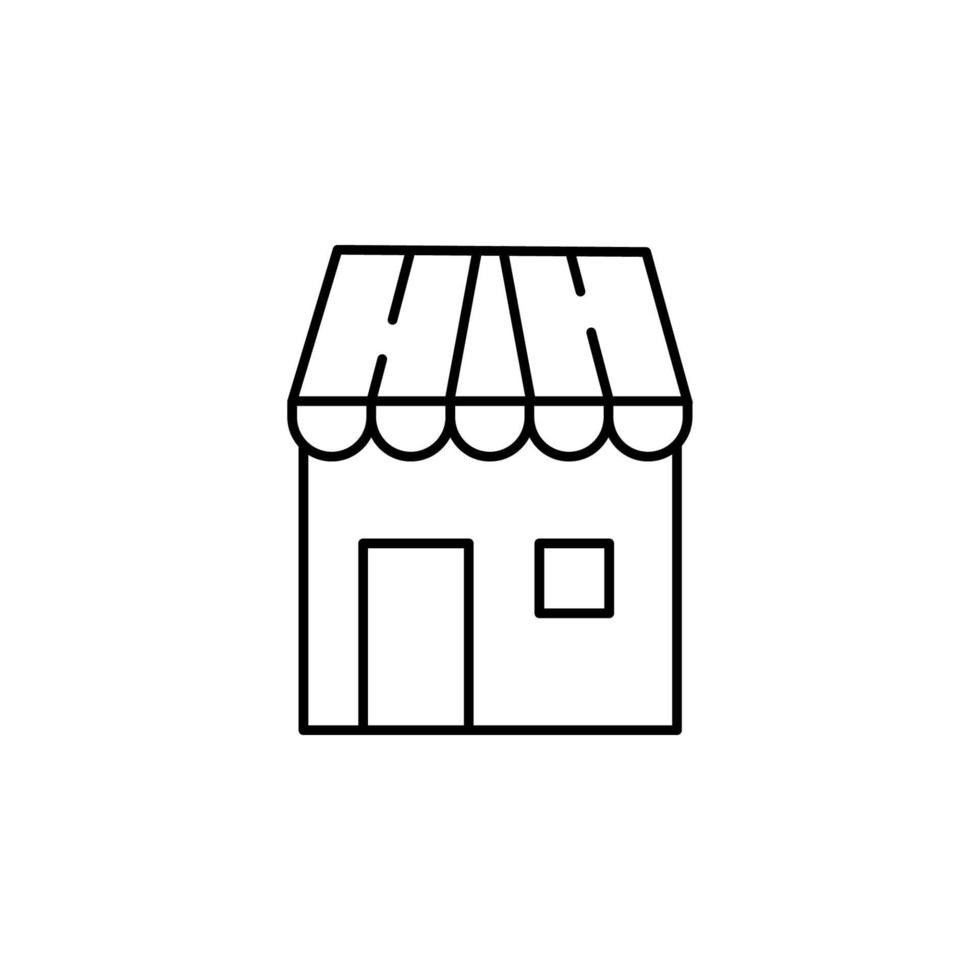 market, shop vector icon illustration