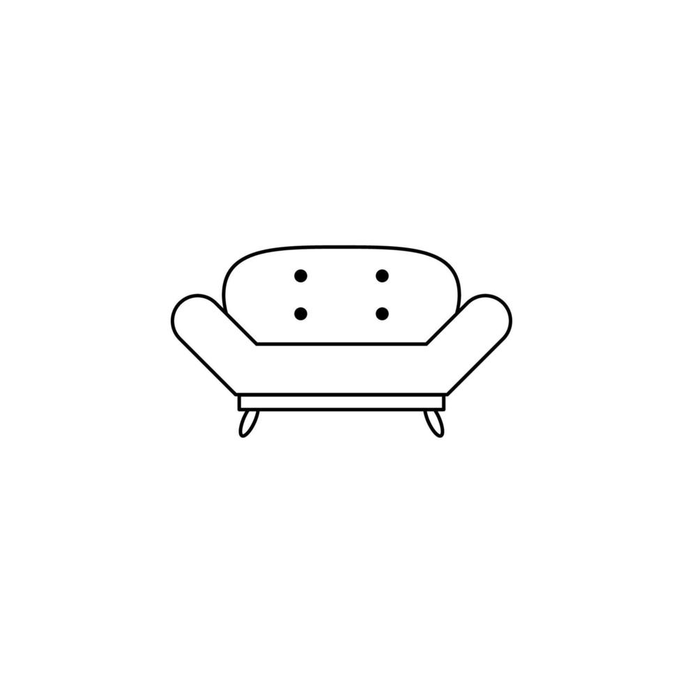 sofa vector icon illustration