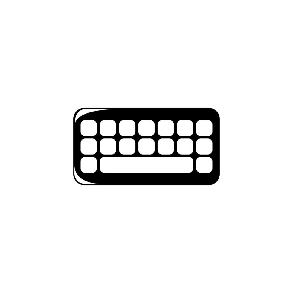 teclado vector icono ilustración